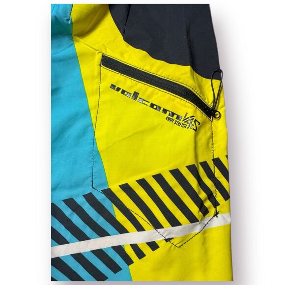 Volcom Colorful Board Shorts Size 33" 4 Way Stretch Trunks Retro Y2K - Picture 3 of 5